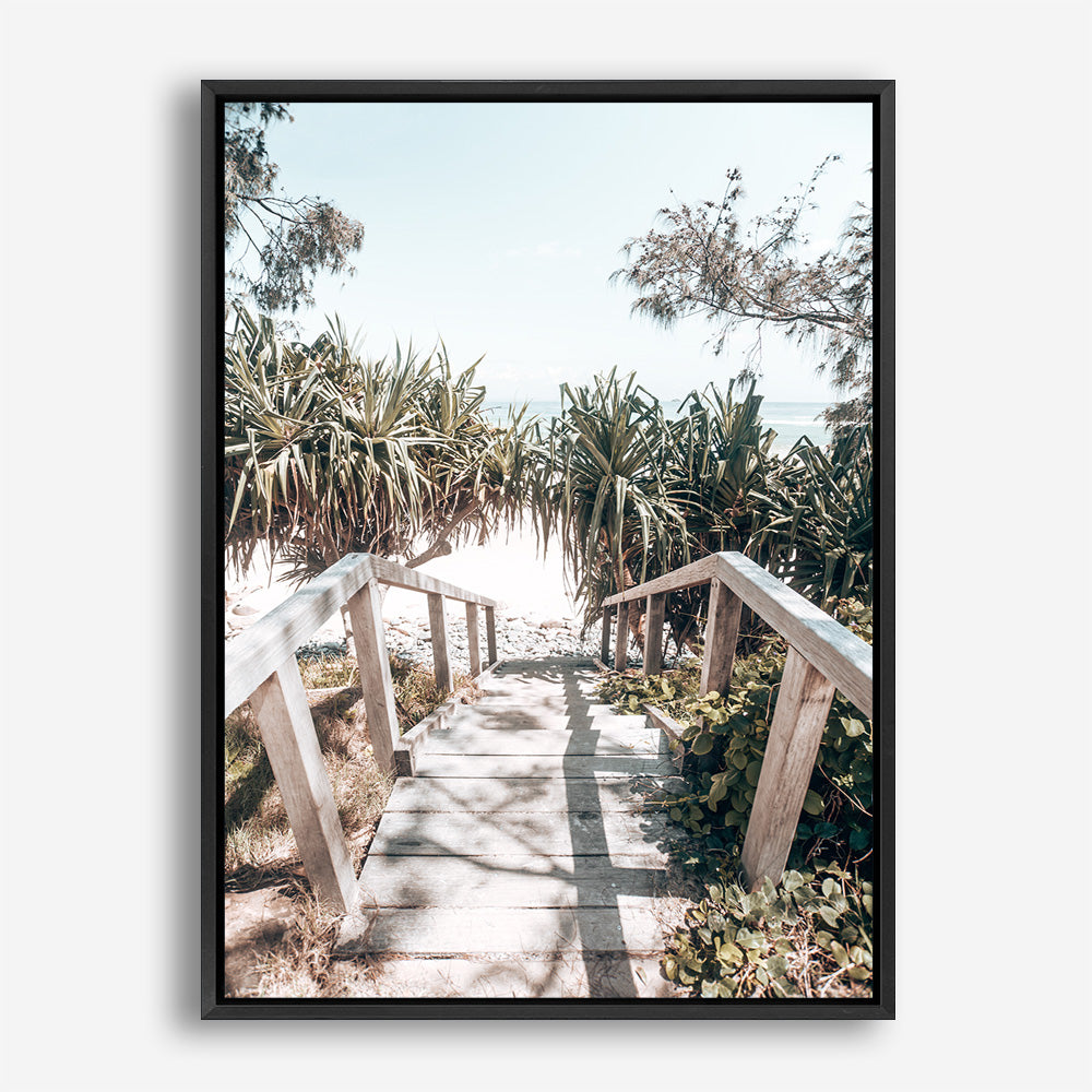 Byron Bay Stairs Photo Canvas Print