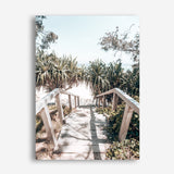 Byron Bay Stairs Photo Canvas Print