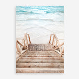 Ocean Beach Stairs Photo Art Print