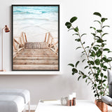 Ocean Beach Stairs Photo Art Print