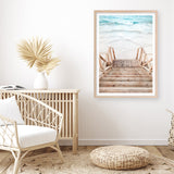 Ocean Beach Stairs Photo Art Print