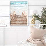 Ocean Beach Stairs Photo Art Print