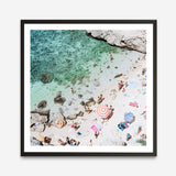 Salento Beach Day Swims I (Square) Photo Art Print
