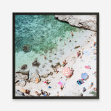 Salento Beach Day Swims I (Square) Photo Art Print