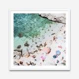 Salento Beach Day Swims I (Square) Photo Art Print