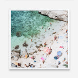Salento Beach Day Swims I (Square) Photo Art Print