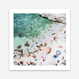 Salento Beach Day Swims I (Square) Photo Art Print