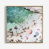 Salento Beach Day Swims I (Square) Photo Canvas Print