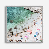 Salento Beach Day Swims I (Square) Photo Canvas Print
