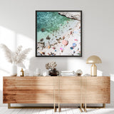 Salento Beach Day Swims I (Square) Photo Art Print