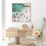 Salento Beach Day Swims I (Square) Photo Art Print