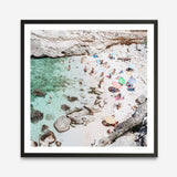 Salento Beach Day Swims II (Square) Photo Art Print