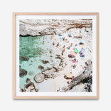 Salento Beach Day Swims II (Square) Photo Art Print