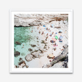 Salento Beach Day Swims II (Square) Photo Art Print