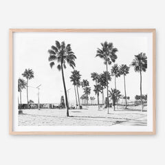 California Foreshore B&W Art Print