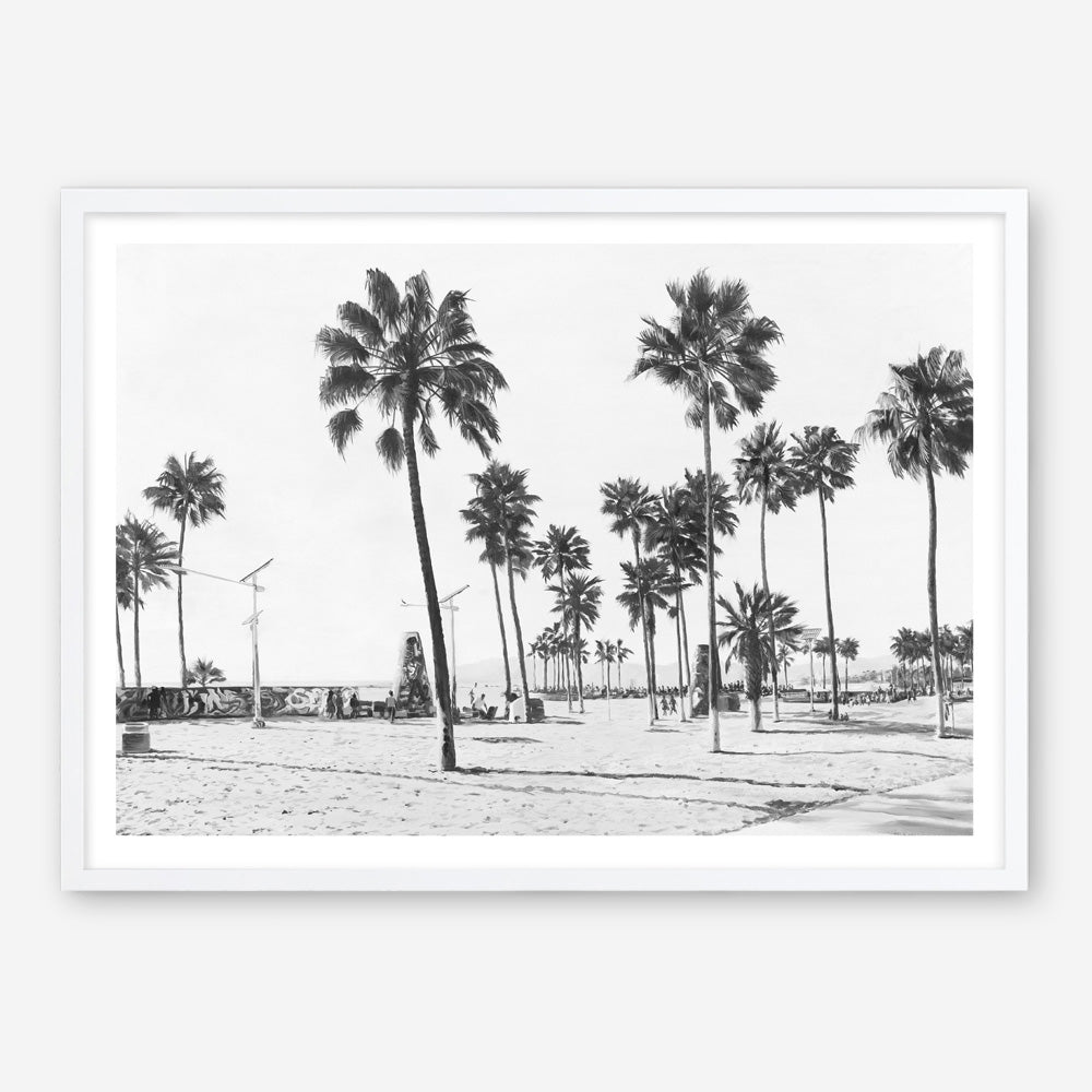 California Foreshore B&W Art Print