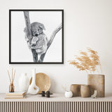Sleeping Koala (Square) Art Print
