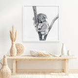 Sleeping Koala (Square) Art Print