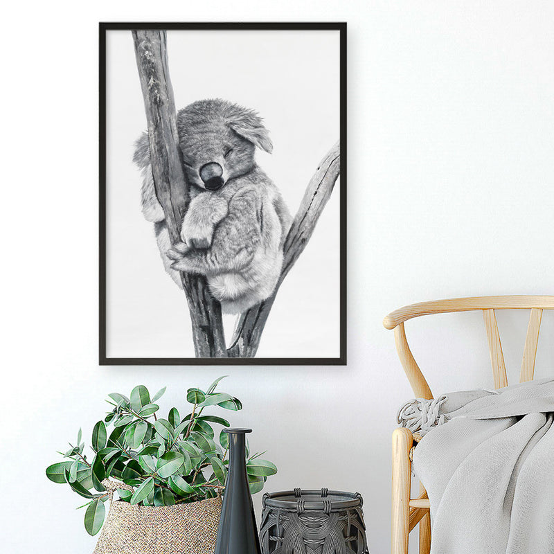 Sleeping Koala Art Print
