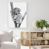 Sleeping Koala Canvas Print