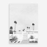Palm Springs Doorway 3 B&W Art Print