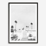 Palm Springs Doorway 3 B&W Art Print