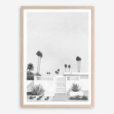 Palm Springs Doorway 3 B&W Art Print