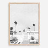 Palm Springs Doorway 3 B&W Art Print