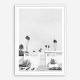 Palm Springs Doorway 3 B&W Art Print