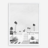 Palm Springs Doorway 3 B&W Art Print