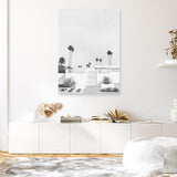 Palm Springs Doorway 3 B&W Canvas Print