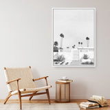Palm Springs Doorway 3 B&W Canvas Print