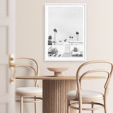 Palm Springs Doorway 3 B&W Art Print