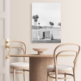 Palm Springs Doorway 5 B&W Canvas Print
