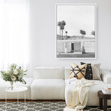 Palm Springs Doorway 5 B&W Canvas Print