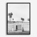 Palm Springs Doorway 5 B&W Canvas Print