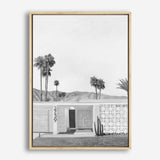 Palm Springs Doorway 5 B&W Canvas Print