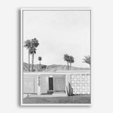 Palm Springs Doorway 5 B&W Canvas Print