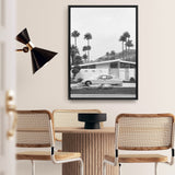 Palm Springs Doorway 2 B&W Canvas Print