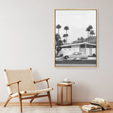 Palm Springs Doorway 2 B&W Canvas Print