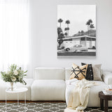 Palm Springs Doorway 2 B&W Canvas Print