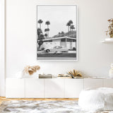 Palm Springs Doorway 2 B&W Canvas Print