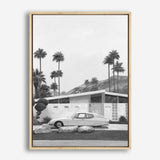 Palm Springs Doorway 2 B&W Canvas Print