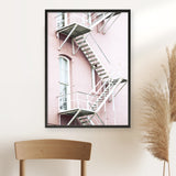 Pink Building Photo Art Print