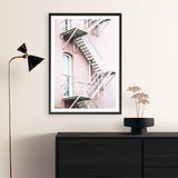 Pink Building Photo Art Print