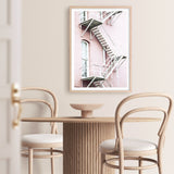 Pink Building Photo Art Print