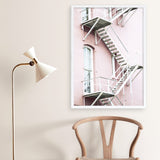 Pink Building Photo Art Print