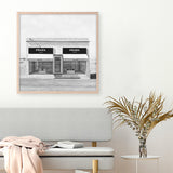 Black & White Marfa (Square) Art Print