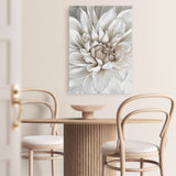 White Dahlia Canvas Print