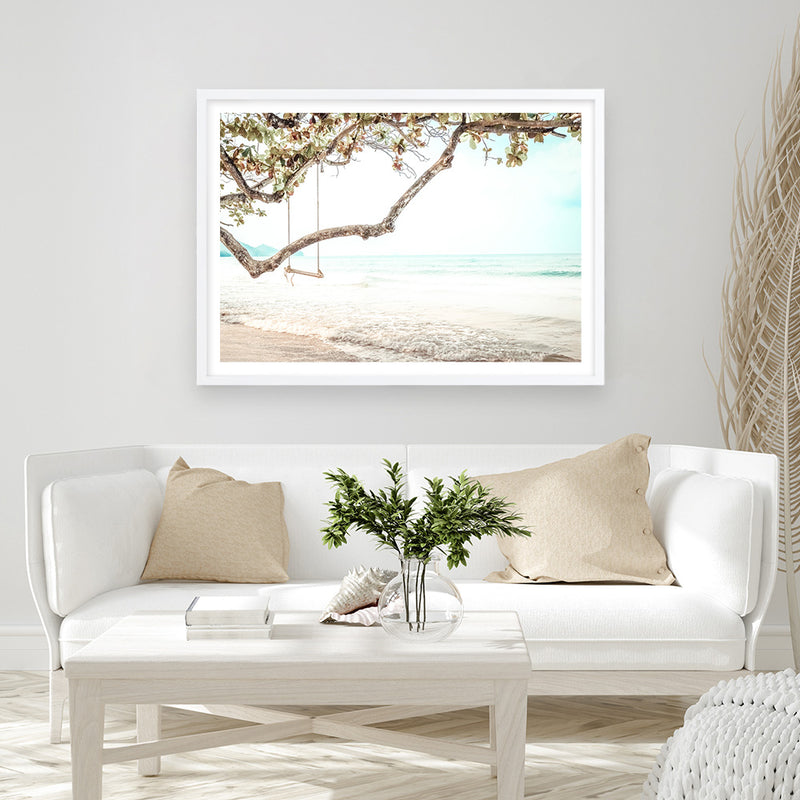 Beach Swing I Photo Art Print